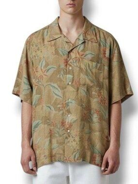 Vintage Polo Ralph Lauren Linen Camp Shirt